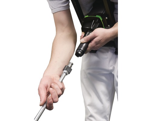 Anschluss eines Farbspritzgerätes an eine Lanze