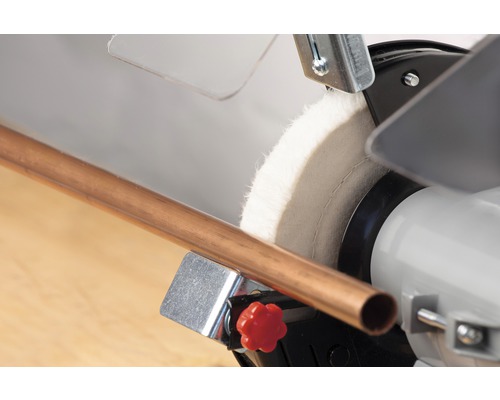 Polisseuse avec tube de cuivre pour le polissage