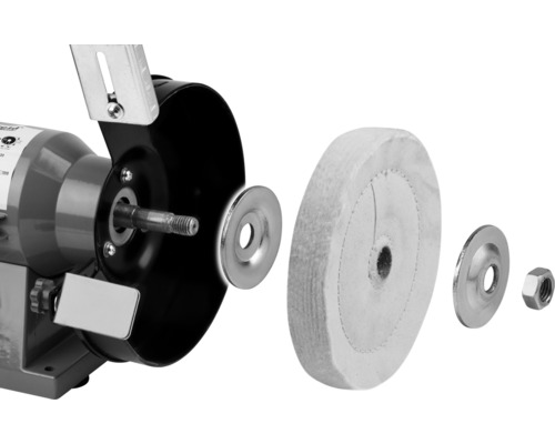 Polisseuse avec disque à polir et accessoires