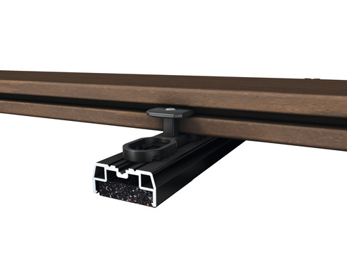 Terrassendiele mit Montageclip und Unterkonstruktion