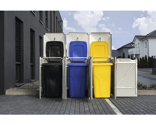 Mülltonnenbox für drei Mülltonnen