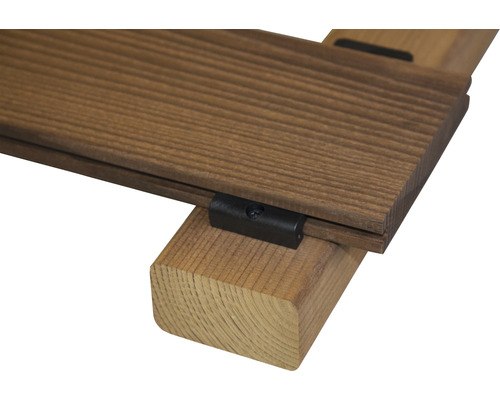 Terrassendielen-Befestigung mit Holzunterkonstruktion