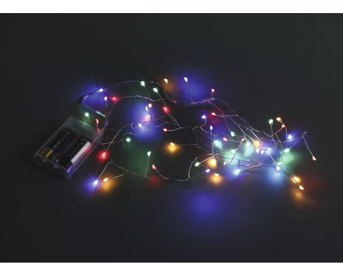 Guirlande lumineuse cluster LED Lafiora 2,3 m + câble d'alimentation de 0,5 m 100 LED couleur d'éclairage multicolore avec fonction minuterie-0