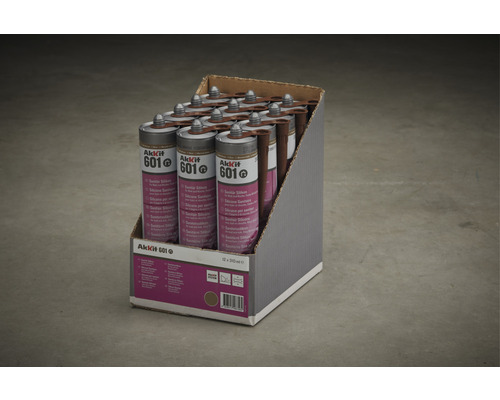 Carton de douze cartouches de silicone sanitaire