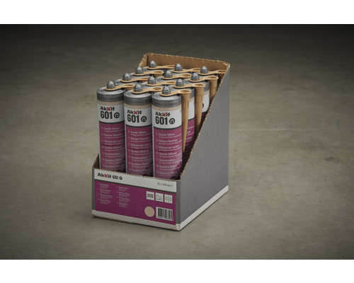 Emballage de silicone sanitaire Akkit 601 avec douze tubes