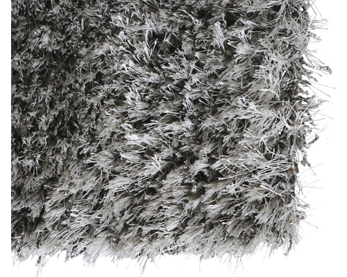 Grauer Hochflor Teppich