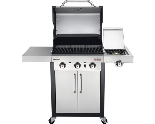 Gril à gaz avec étagères et placard inférieur