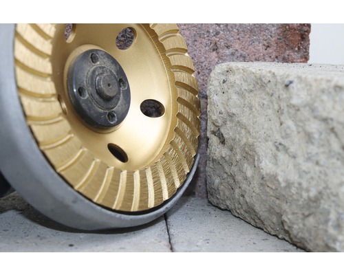 Schleifscheibe zum Bearbeiten von Stein