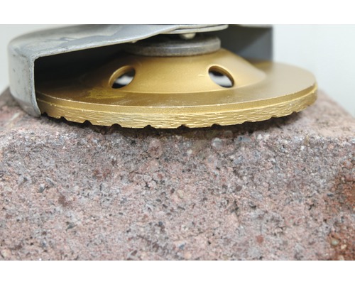 Diamant-Schleiftopf auf Stein