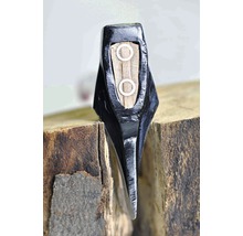 Tête de hache en acier avec cale en bois