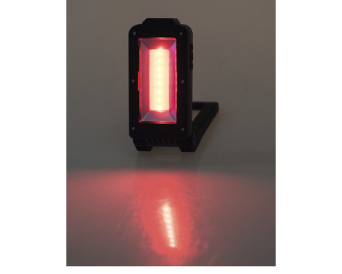 Lampe de travail à LED rouge avec support