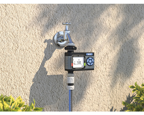 Minuteur d''arrosage sur robinet avec raccord de tuyau pour l''arrosage du jardin