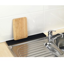 Abtropfmatte Wenko Slim schwarz 8 x 42 cm