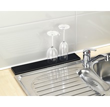 Abtropfmatte Wenko Slim schwarz 8 x 42 cm
