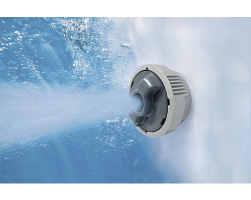 Wasserdüse eines Whirlpools im Betrieb
