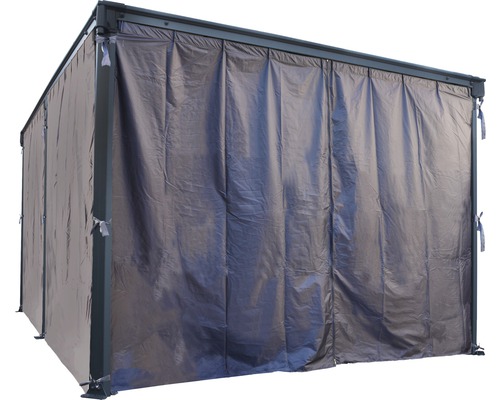 Pavillon avec parois latérales pour plus de protection et d''intimité