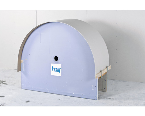 Construction en plaques de plâtre avec le logo Knauf