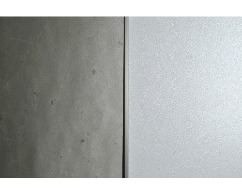 Nahaufnahme einer grauen und einer weißen Platte