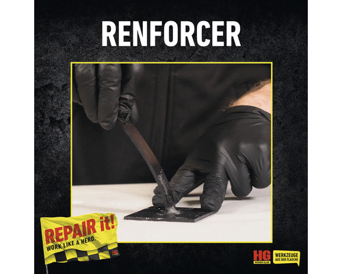 Un utilisateur renforce une pièce à l''aide d''un outil.