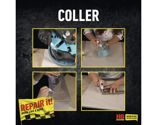 Scénarios d''application pour la colle Coller pour réparer divers objets