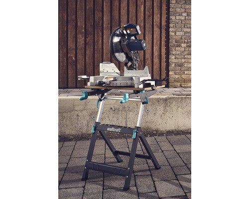 Scie à onglet sur table de sciage de Wolfcraft