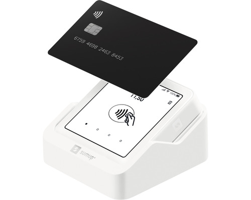 SumUp Kartenterminal mit Kreditkarte für kontaktloses Bezahlen