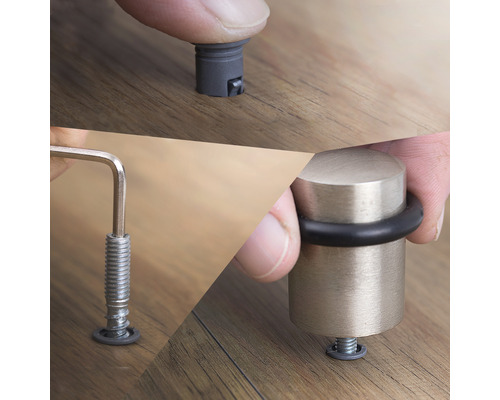 Türstopper Montage mit Schraubenschlüssel und Zubehör