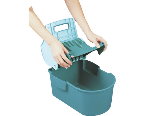 Katzenstreu-Eimer mit Siebeinsatz und Tragegriff