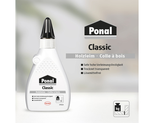 Ponal Classic Colle à bois, bouteille