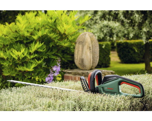 Heckenschere im Garten