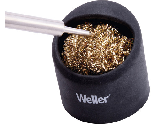 Nettoyeur de pointe de fer à souder avec fil de soudure et logo Weller