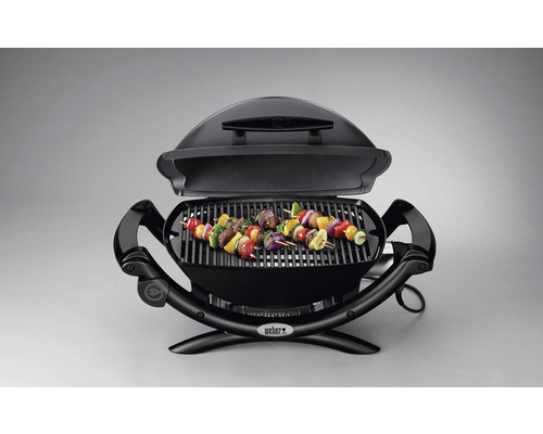 Weber Elektrogrill Q 1400 dark grey 2,2 kW Grillbereich 43 x 32 cm