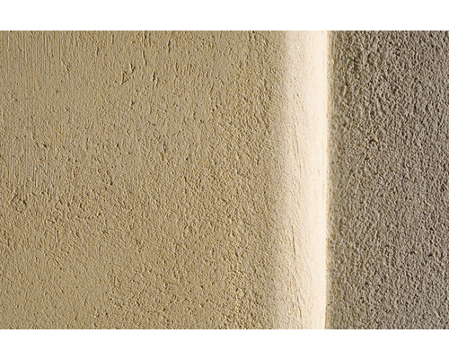 Nahaufnahme einer Wand mit Putzstruktur