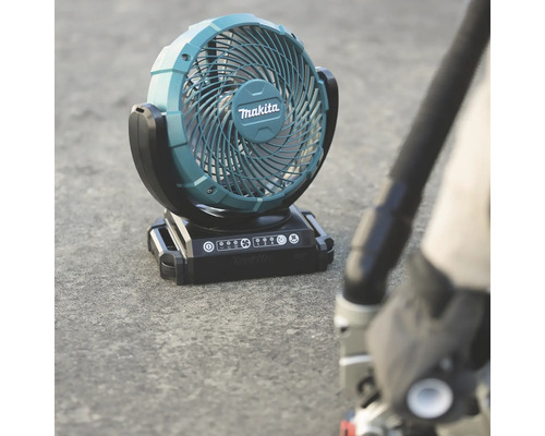 Makita Logo auf einem Akku Ventilator