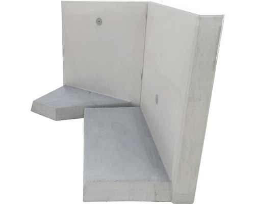 Angle en béton, élément d''angle pour l''aménagement des espaces extérieurs