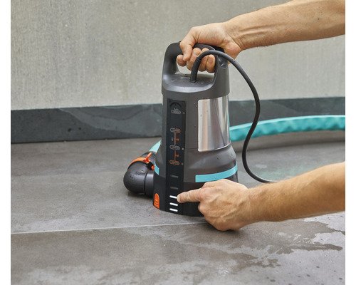 Gardena Schmutzwasser-Tauchpumpe im Einsatz