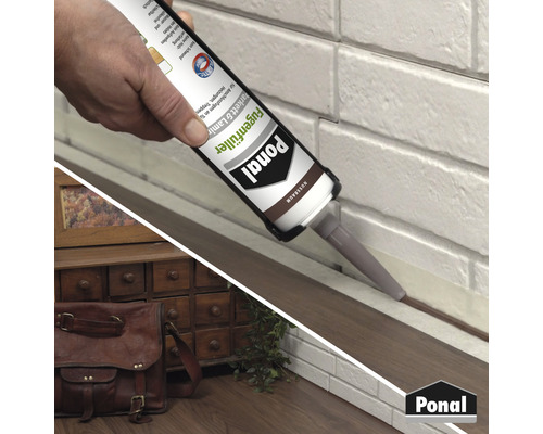 Application du mastic de joint Ponal sur stratifié et parquet