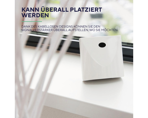 Kabelloser Signalverstärker zur flexiblen Platzierung