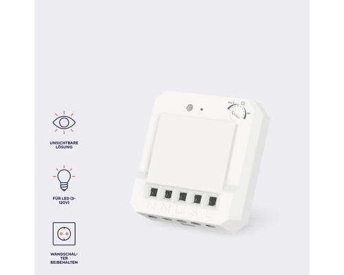 Weißer LED Dimmer für die Wandmontage