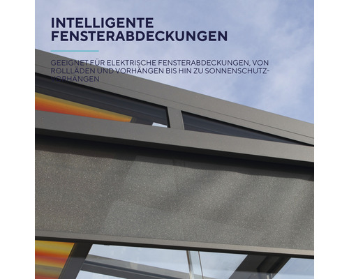 Intelligente Fensterabdeckungen für elektrische Fensterabdeckungen, Rollläden, Vorhänge und Sonnenschutz