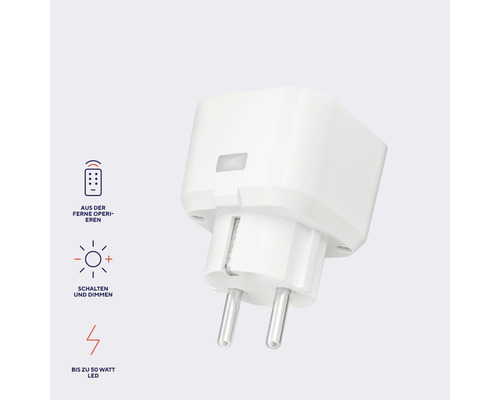 Weisse smarte Steckdose für den Innenbereich