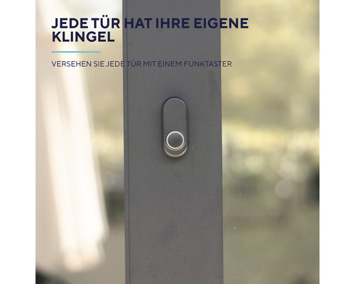 Funkklingel an einer Tür für drahtlose Türkommunikation