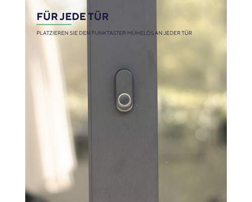 Funkklingel an einer Tür angebracht