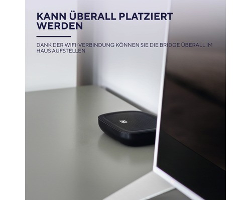 Schwarze Bridge zur kabellosen Verbindung im Haus