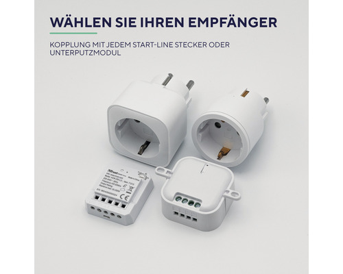 Smart Home Starter Set mit zwei Steckern und zwei Empfängermodulen