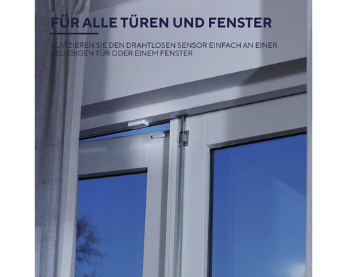 Drahtloser Sensor an einer Tür oder einem Fenster