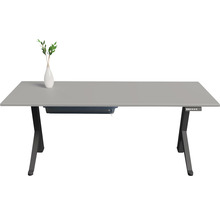Höhenverstellbarer Schreibtisch mit Tischplatte und Schublade