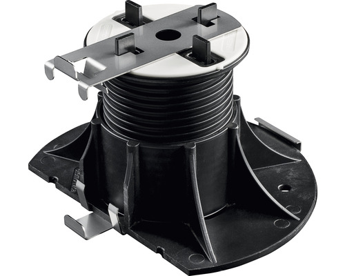 Verstellfuß für Terrassenplatten mit Metalleinsatz