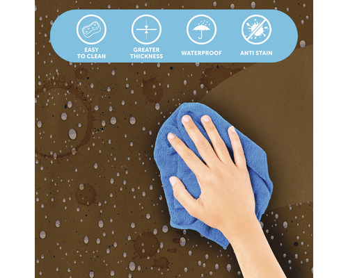 Nettoyage d''une surface imperméable et anti-salissures