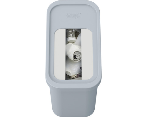 Poubelle avec couvercle et fenêtre de visualisation pour déchets